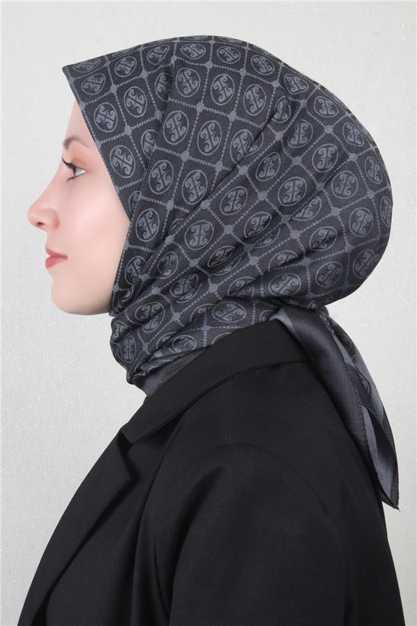 Pierre Cardin Pamuklu Eşarp 4105-5 Füme