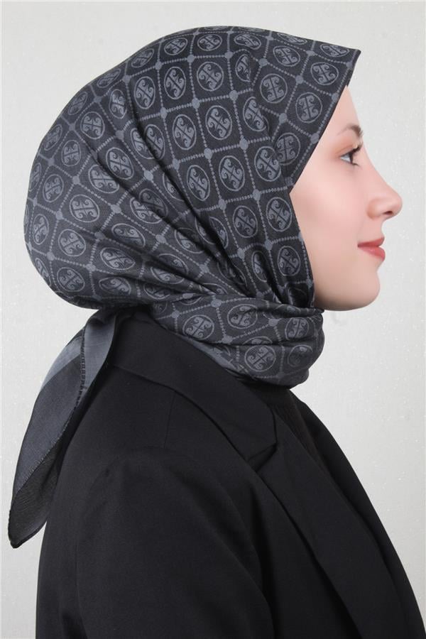 Pierre Cardin Pamuklu Eşarp 4105-5 Füme