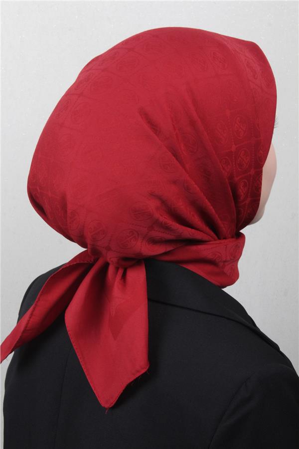 Pierre Cardin Pamuklu Eşarp 4105-8 Bordo