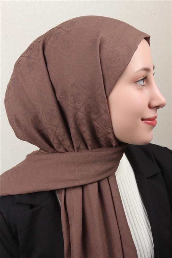 Pierre Cardin Pamuklu Şal 4106-1 Kahverengi