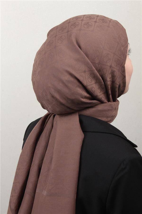 Pierre Cardin Pamuklu Şal 4106-1 Kahverengi