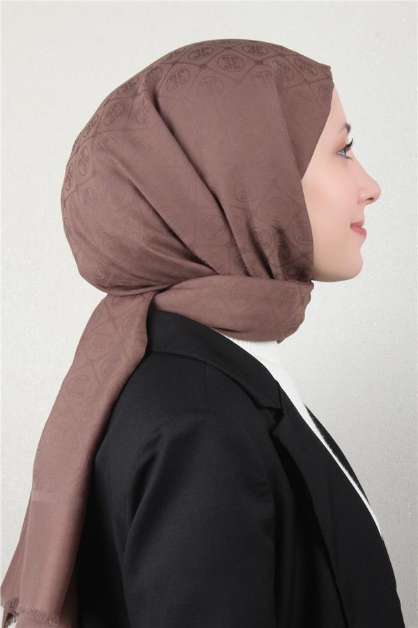 Pierre Cardin Pamuklu Şal 4106-1 Kahverengi