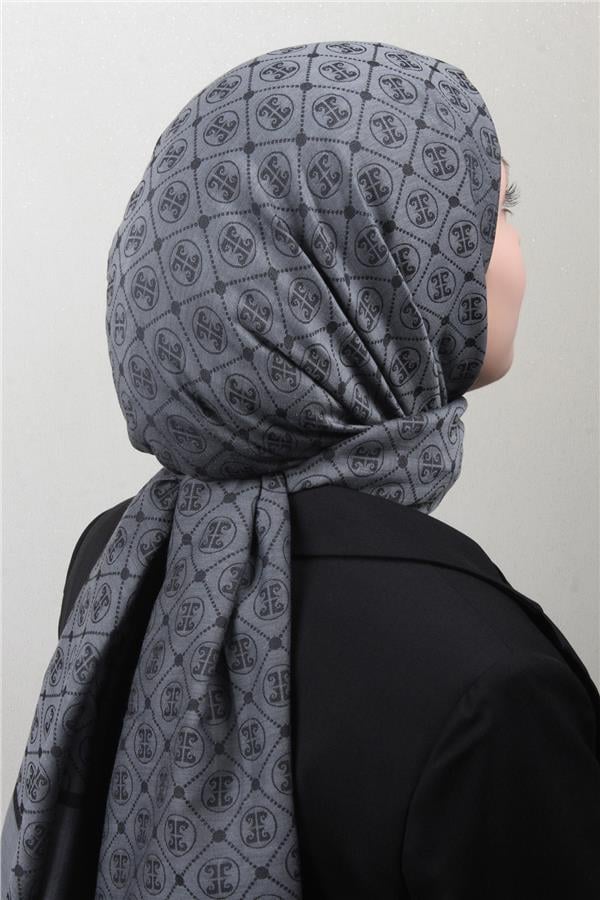 Pierre Cardin Pamuklu Şal 4106-10 Füme