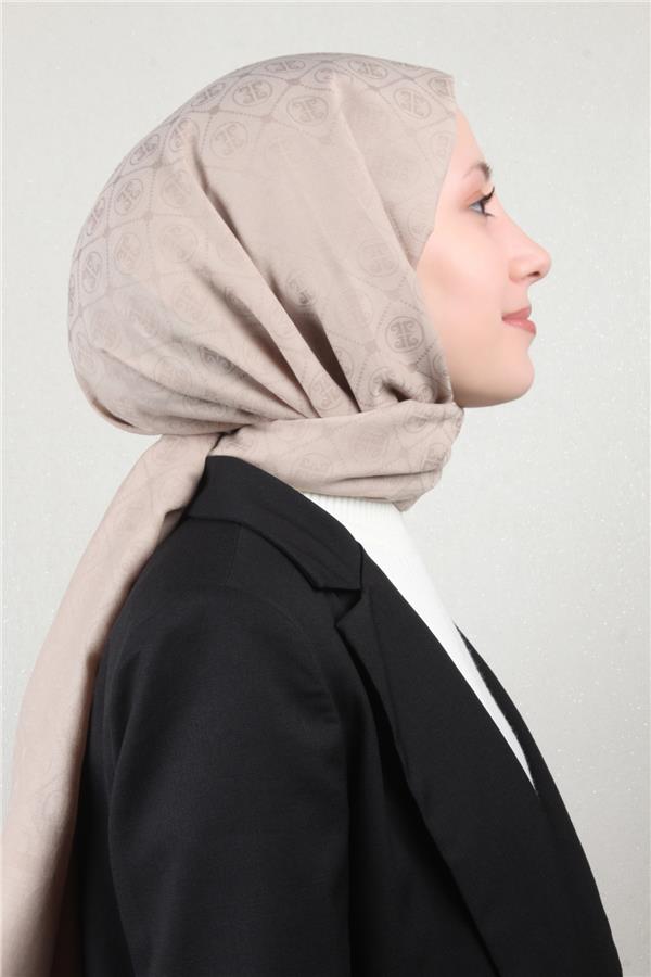 Pierre Cardin Pamuklu Şal 4106-18 Açık Vizon