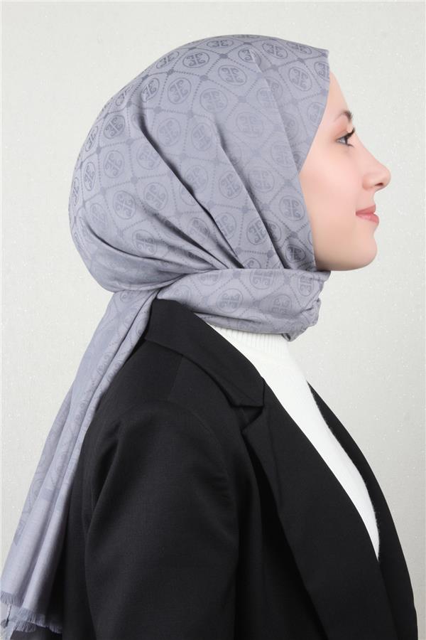 Pierre Cardin Pamuklu Şal 4106-2 Gri