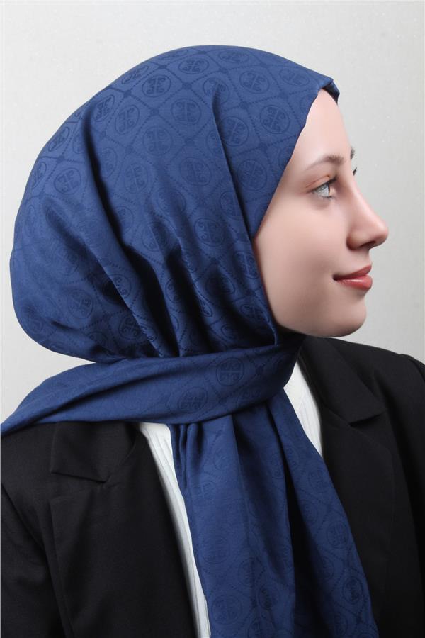 Pierre Cardin Pamuklu Şal 4106-21 Lacivert