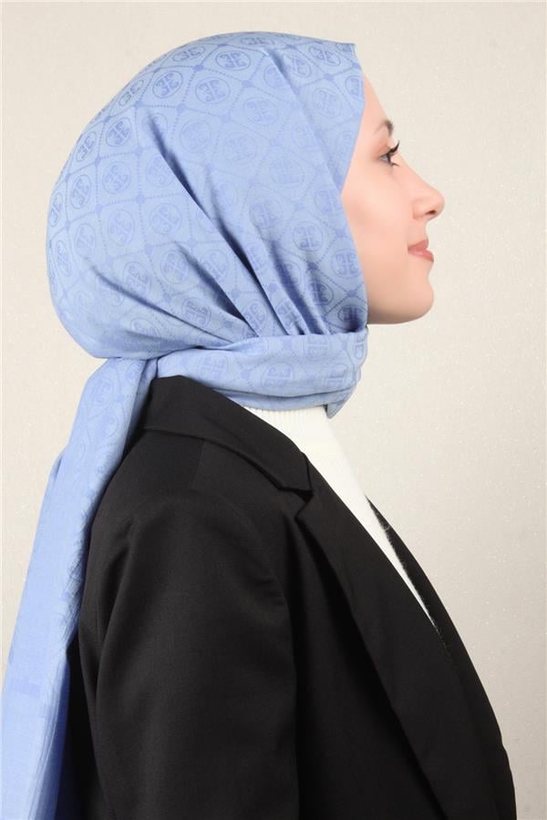 Pierre Cardin Pamuklu Şal 4106-23 Bebe Mavisi