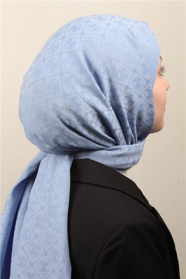 Pierre Cardin Pamuklu Şal 4106-23 Bebe Mavisi