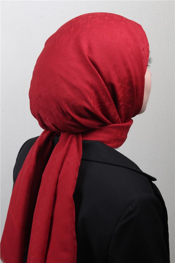 Pierre Cardin Pamuklu Şal 4106-4 Kırımızı