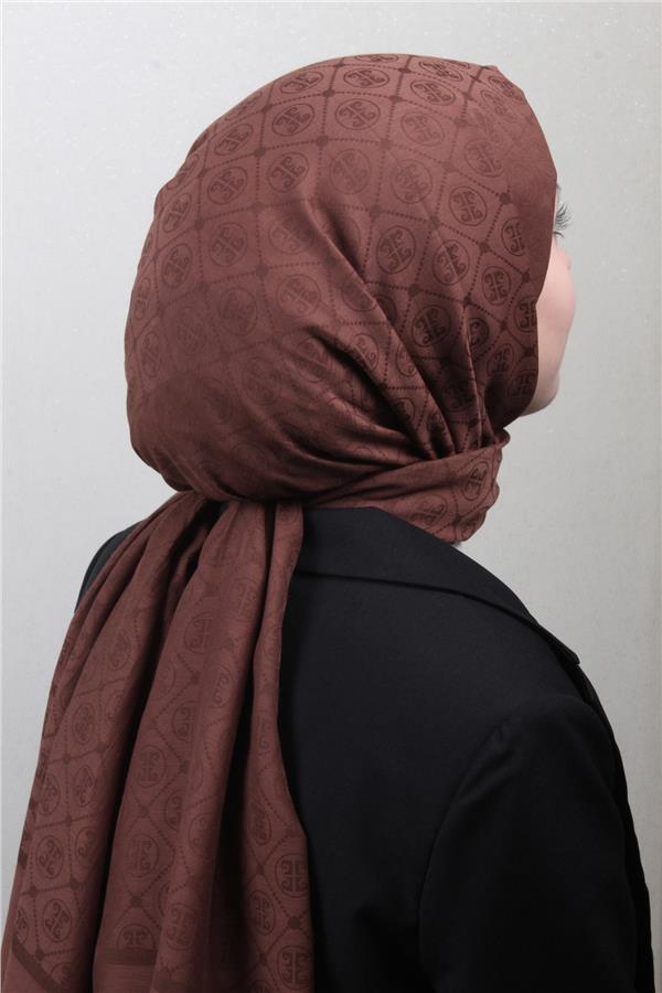 Pierre Cardin Pamuklu Şal 4106-5 Kahverengi