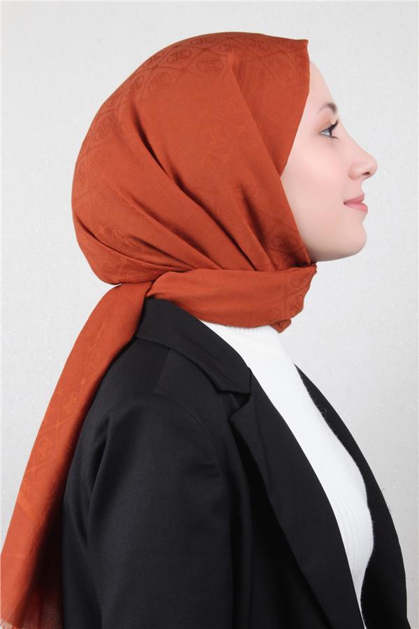 Pierre Cardin Pamuklu Şal 4106-6 Kiremit