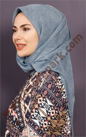 Piramit %100 Pamuk Eşarp 1725-7