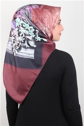 Piramit Dijital Eşarp 1342-13