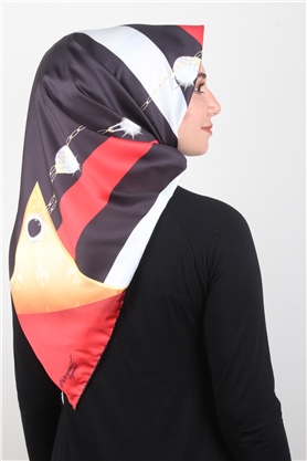 Piramit Dijital Eşarp 1342-2