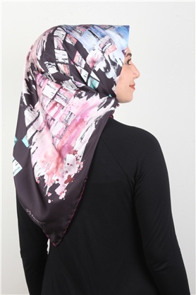 Piramit Dijital Eşarp 1342-26