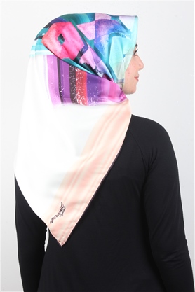 Piramit Dijital Eşarp 1345-14