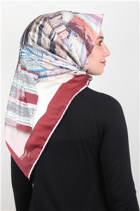 Piramit Dijital Eşarp 1346-19