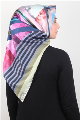 Piramit Dijital Eşarp 1346-27