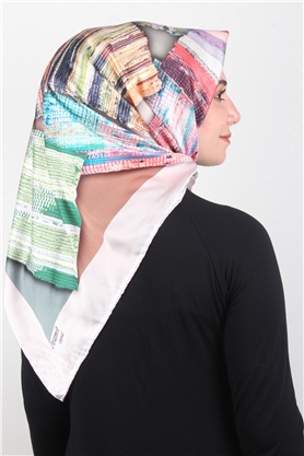 Piramit Dijital Eşarp 1346-7