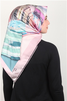 Piramit Dijital Eşarp 1346-9