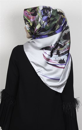 Piramit Dijital Eşarp 1349-4