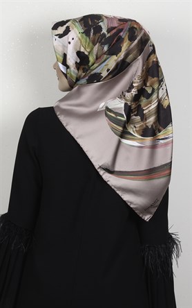 Piramit Dijital Eşarp 1349-5