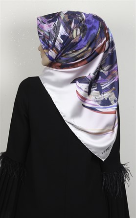 Piramit Dijital Eşarp 1349-6