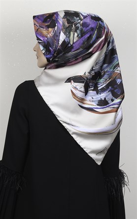 Piramit Dijital Eşarp 1349-9