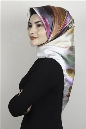 Piramit Dijital Eşarp 1352-1 Taş 