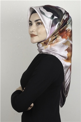 Piramit Dijital Eşarp 1353-3 Açık Taş