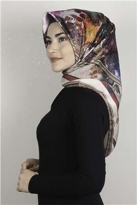 Piramit Dijital Eşarp 1354-11