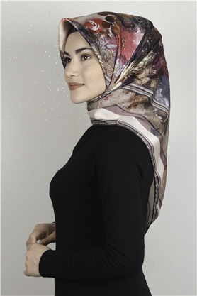 Piramit Dijital Eşarp 1354-13