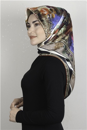 Piramit Dijital Eşarp 1354-14