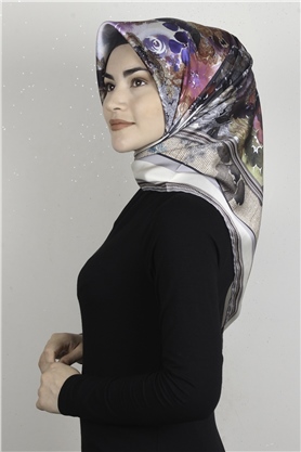 Piramit Dijital Eşarp 1354-7