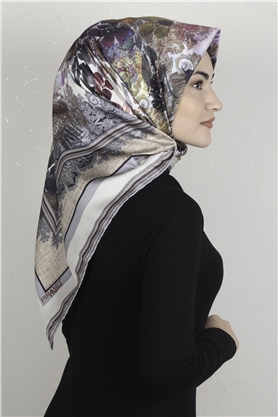 Piramit Dijital Eşarp 1354-7