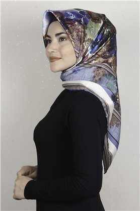 Piramit Dijital Eşarp 1354-9