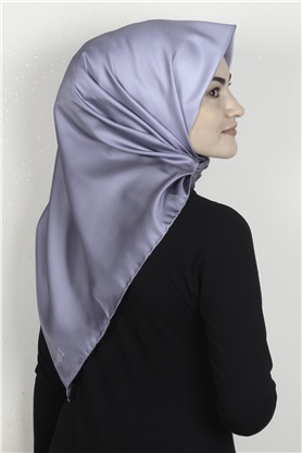 Piramit Dijital Eşarp 1355-12 Buz Mavisi