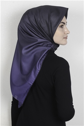 Piramit Dijital Eşarp 1355-2 Siyah-Mor