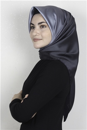 Piramit Dijital Eşarp 1355-3 Buz Mavisi-Siyah