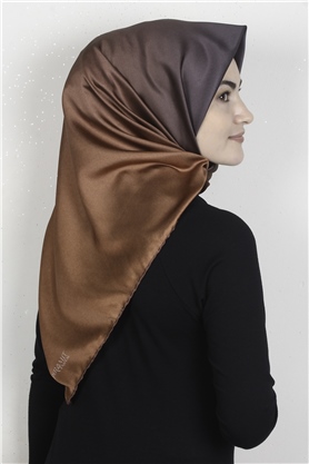 Piramit Dijital Eşarp 1355-6 Taba