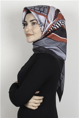 Piramit Dijital Eşarp 1356-1 