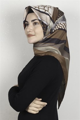 Piramit Dijital Eşarp 1356-8