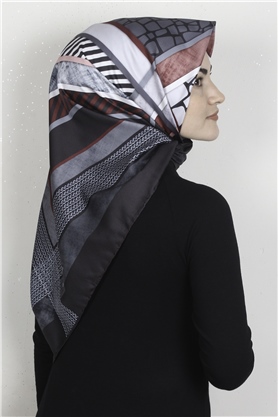 Piramit Dijital Eşarp 1356-9