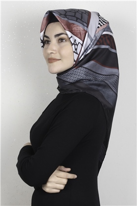 Piramit Dijital Eşarp 1356-9