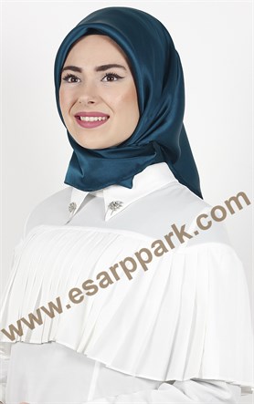 Piramit Düz İpek Eşarp 1860-16