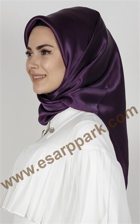 Piramit Düz İpek Eşarp 1860-25