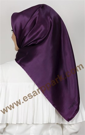 Piramit Düz İpek Eşarp 1860-25