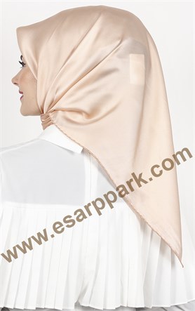 Piramit Düz İpek Eşarp 1860-5