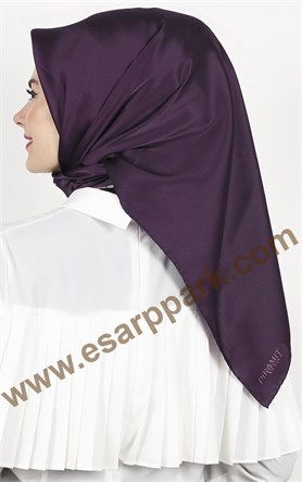 Piramit Düz İpek Eşarp 1860-7