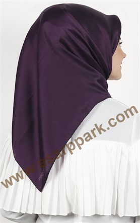 Piramit Düz İpek Eşarp 1860-7